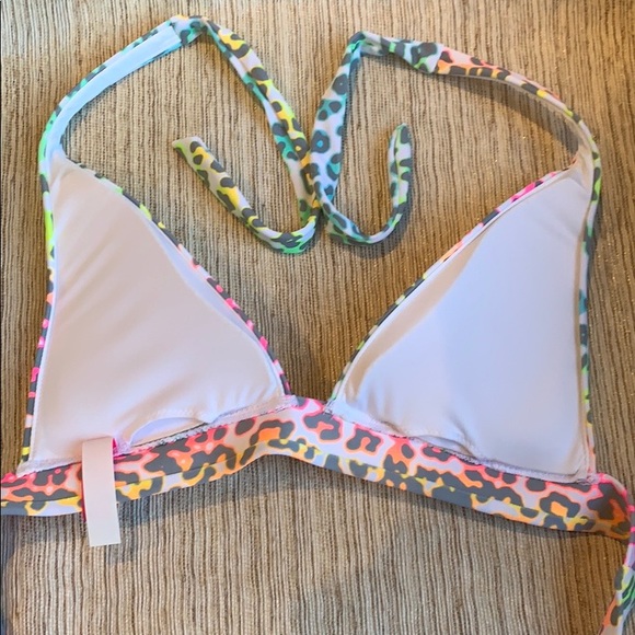 Victoria Secret Multicolor Animal Print Bikini Top - Picture 3 of 8